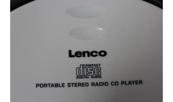 2 draagbare radio/cd-spelers LENCO, werking niet gekend